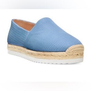 Stuart Weitzman Mykonos Espadrille Sport Flats Periwinkle Blue Mesh Upper Sz 9B